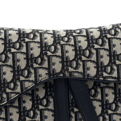 Christian Dior Oblique Saddle Bag Blue 8 of 10
