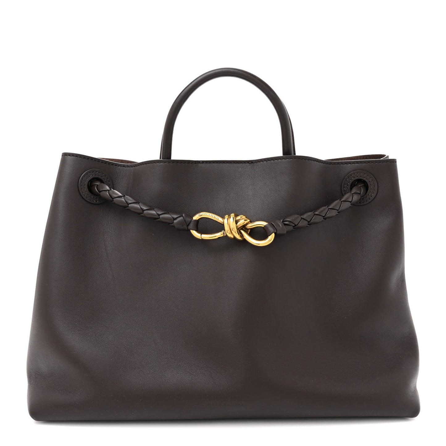 Silky Calfskin Medium Andiamo Shoulder Bag Fondant