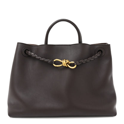 Bottega Veneta Silky Calfskin Medium Andiamo Shoulder Bag Fondant 1 of 9