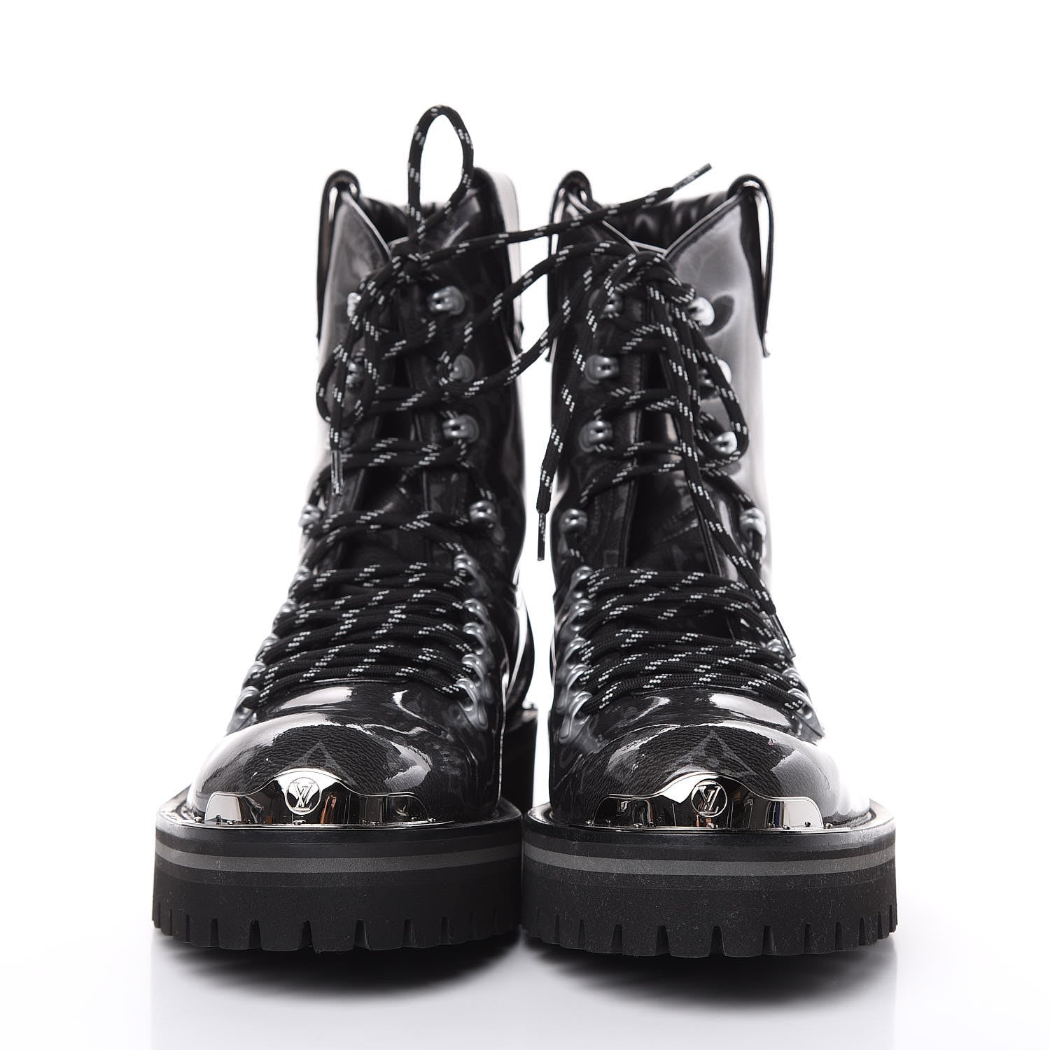 Louis Vuitton Monogram Eclipse Glaze Mens Outland Ankle Boots 9 2 of 7