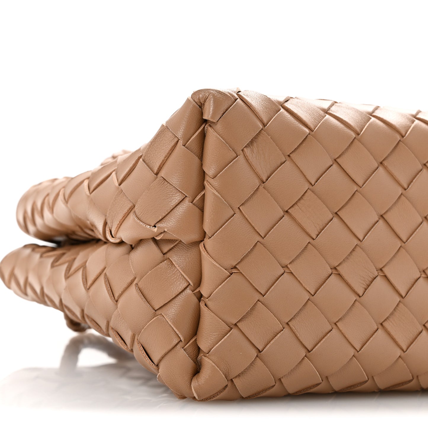 Nappa Intrecciato Small Andiamo Shoulder Bag Biscuit