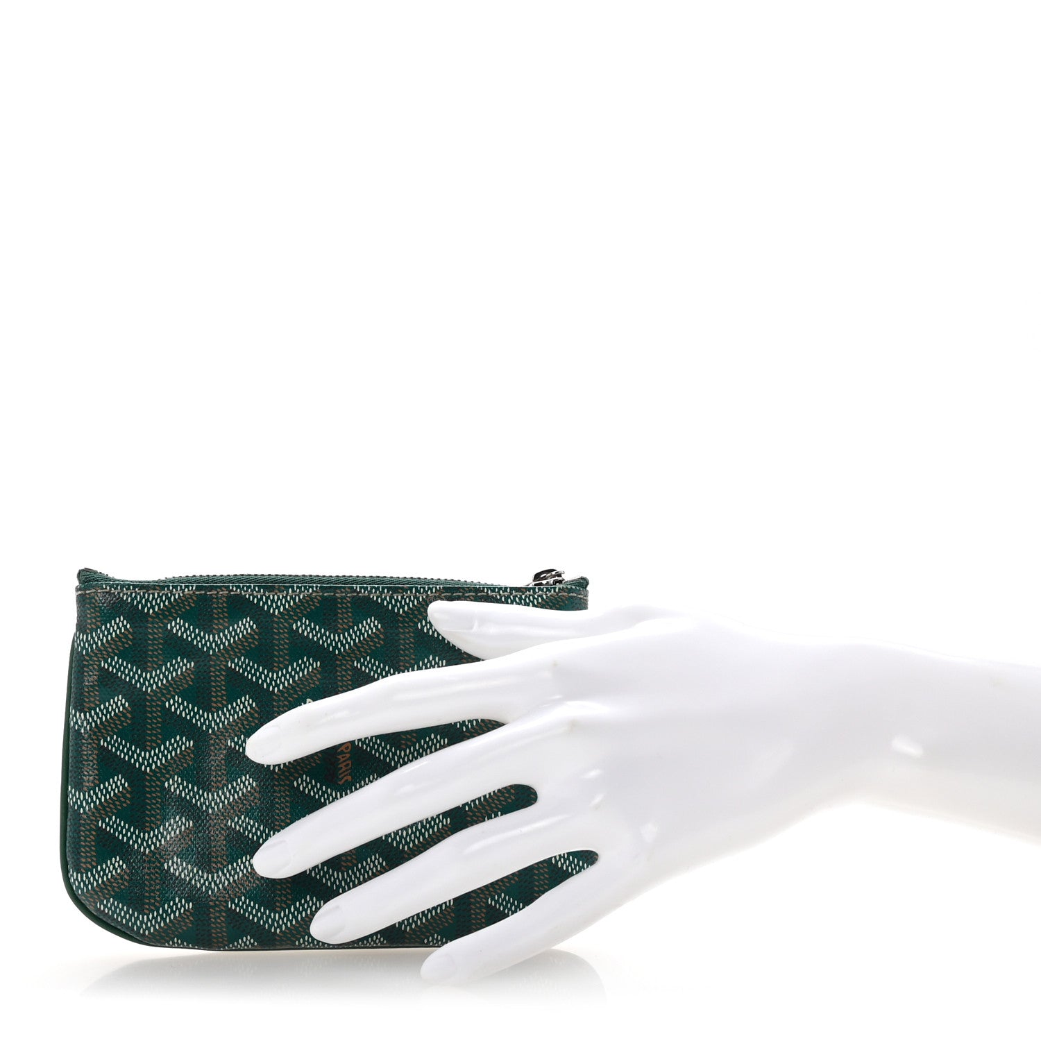 Goyard Goyardine Nano Senat Key Pouch Green 2 of 7