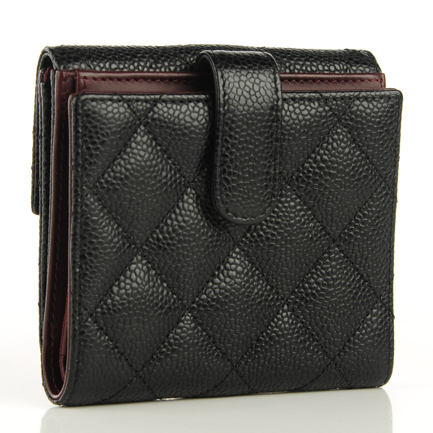 Chanel Caviar Quilted Compact Flap Wallet 3 of 8
