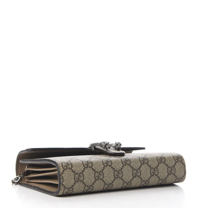 Gucci GG Supreme Monogram Mini Dionysus Chain Wallet Beige Taupe 3 of 9