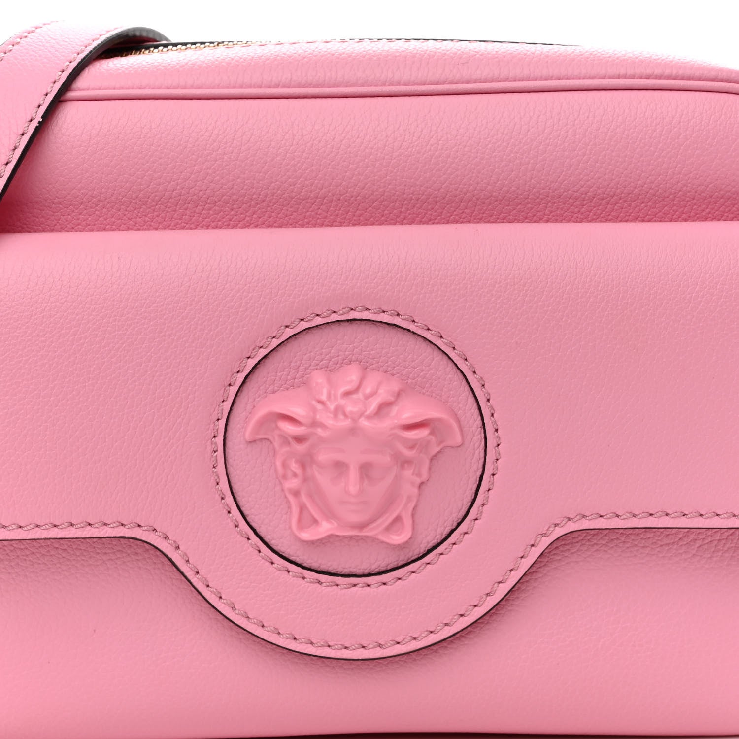 Versace Grained Calfskin Medusa Camera Bag Pink 7 of 9