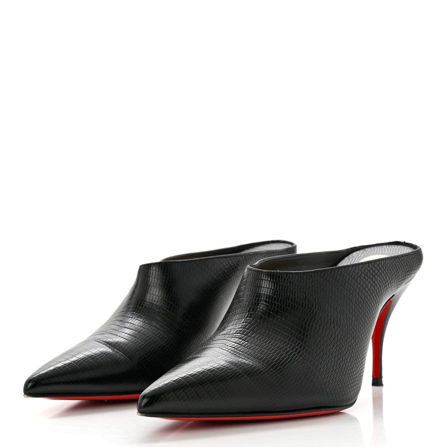 Calfskin Zarli Quart 80 Mules 38.5 Black