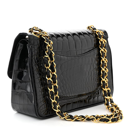 Chanel Alligator Small Double Flap Black 3 of 12