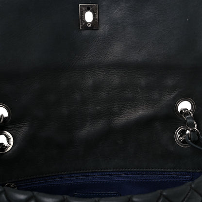 Chanel Iridescent Calfskin Quilted Small New Bubble Flap Anthracite 11 of 21