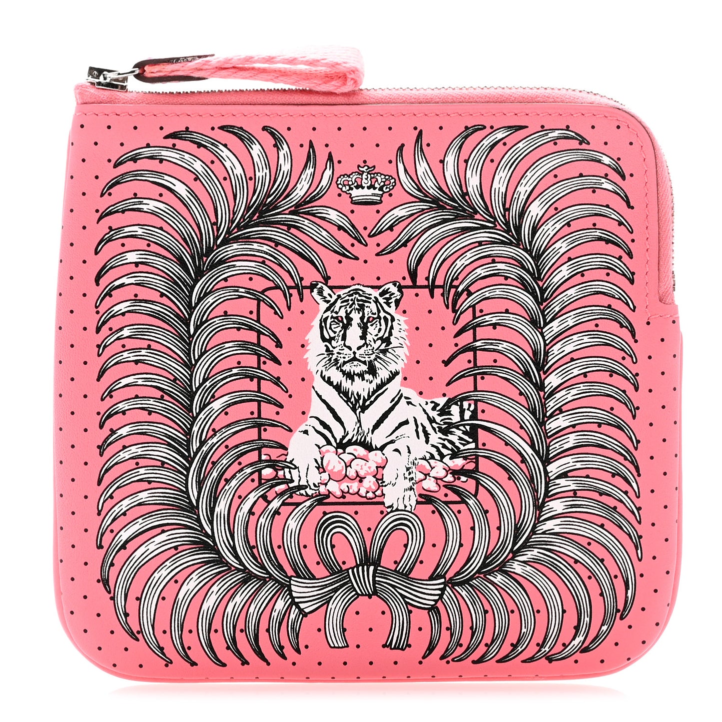 Swift Tigre Royal Bandana Carre Pocket Pouch Rose Ete