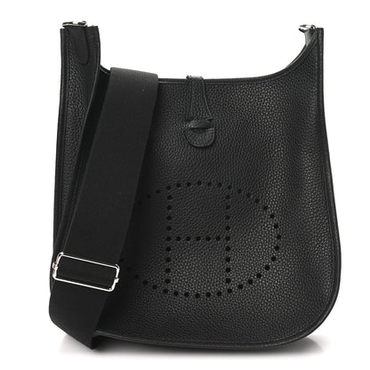 Hermes Taurillon Clemence Evelyne III PM Black 1 of 11