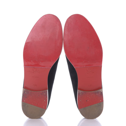 Christian Louboutin Veau Velours Dirk Flat Loafers 43.5 Black 6 of 8