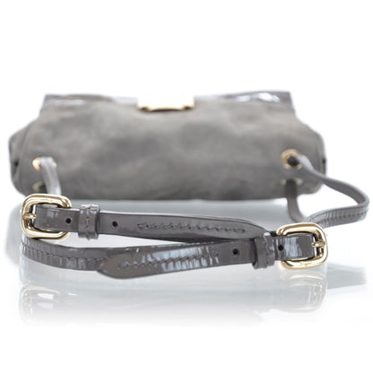 FASHIONPHILE SALVATOREFERRAGAMOSuedeandPatentLeatherHelenGray 5 of 9