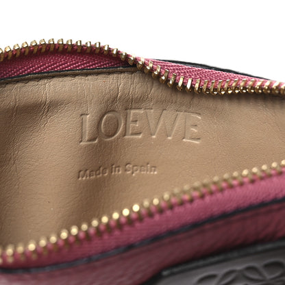 Loewe Soft Grained Calfskin Coin Card Holder Plumrose Ebony 6 of 8