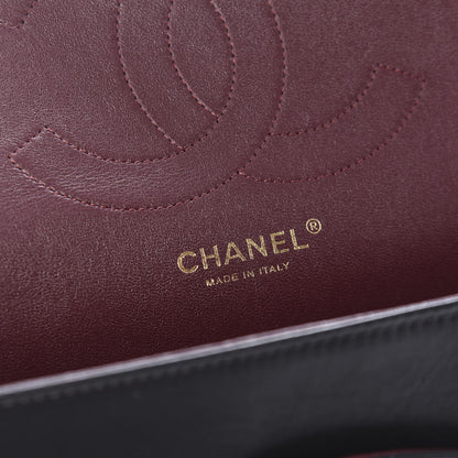 Chanel Lambskin Quilted Jumbo Double Flap Black 8 of 10