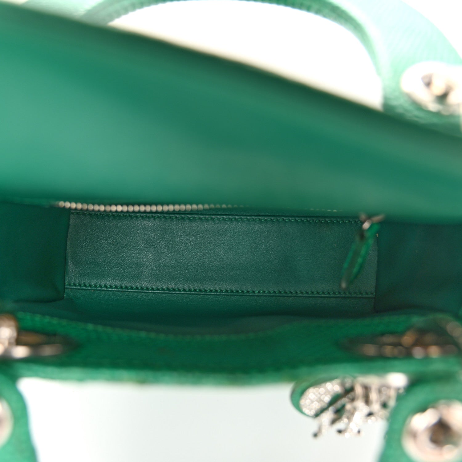 Christian Dior Lizard Swarovski Crystal Mini Lady Dior Green 6 of 13
