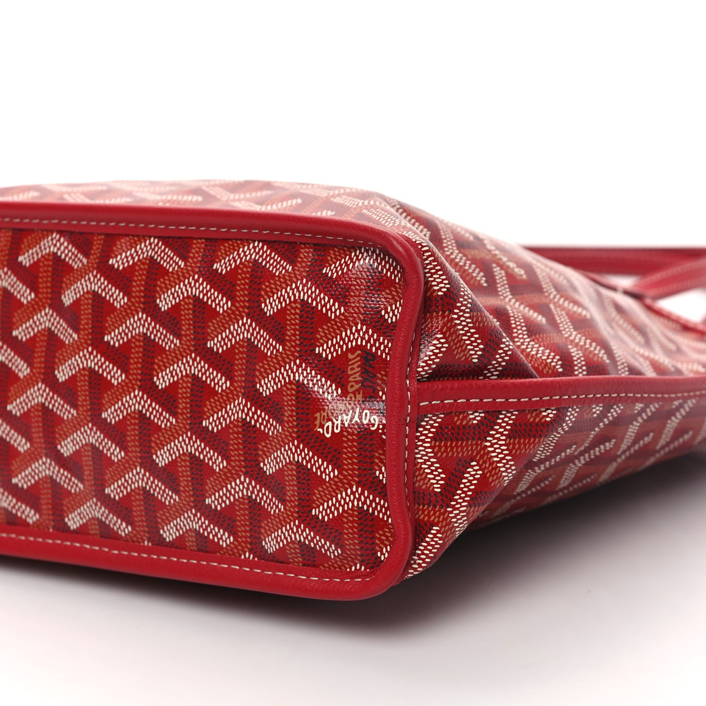 Goyardine Reversible Mini Anjou Red