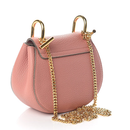 Chloe Grained Lambskin Micro Drew Shoulder Bag Washed Pink 3 of 8