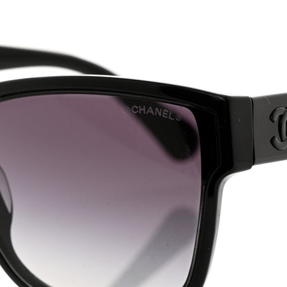 Chanel Acetate Butterfly CC Sunglasses 5386-A Black 7 of 8