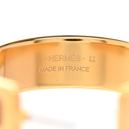 Hermes Epsom Olympe Hoop Earrings Gold 4 of 4