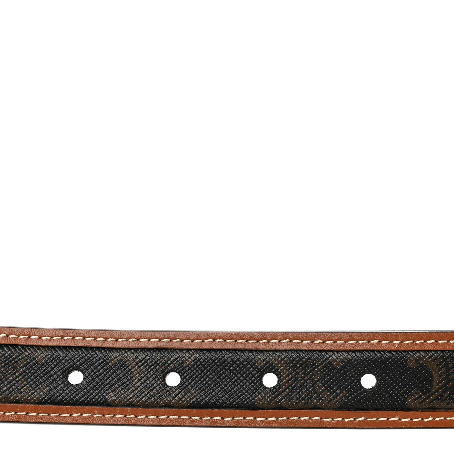 Canvas Calfskin Medium 25mm Triomphe Belt 70 28 Tan