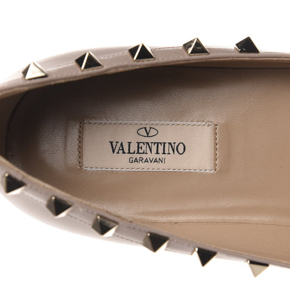 Valentino Garavani Nappa Rockstud Ballerina Flats 39.5 Poudre 7 of 9