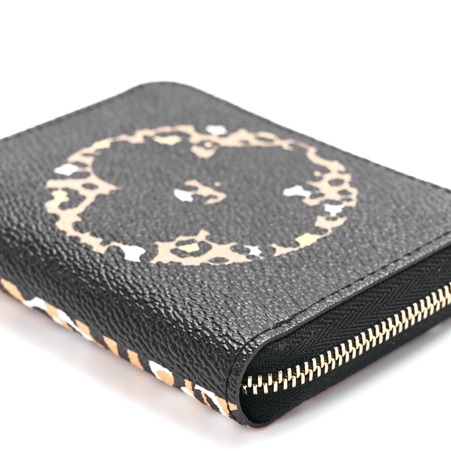 Monogram Giant Jungle Zippy Coin Purse Black