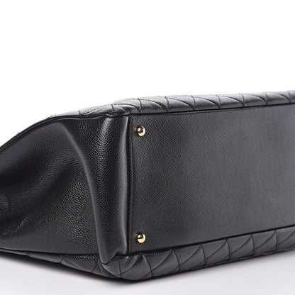 Chanel Caviar Quilted XL Grand Shopping Tote GST Black 9 of 11