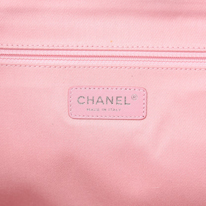 Chanel Woven Straw Raffia Large Deauville Tote Pink 6 of 11