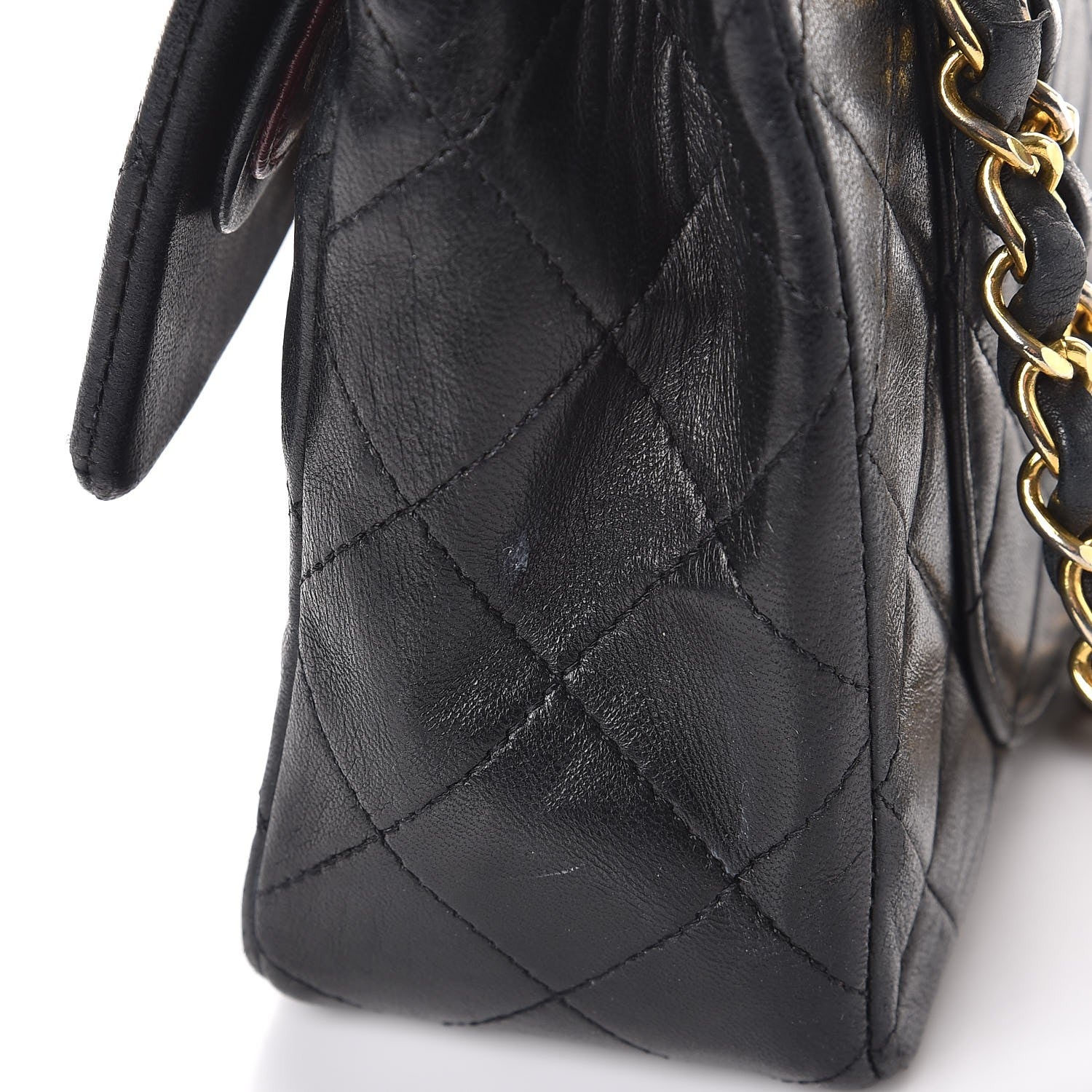 Chanel Lambskin Quilted Small Double Flap Black 11 of 12