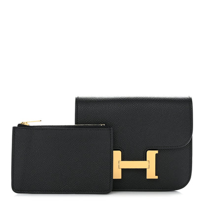 Hermes Epsom Constance Slim Wallet Black 3 of 10