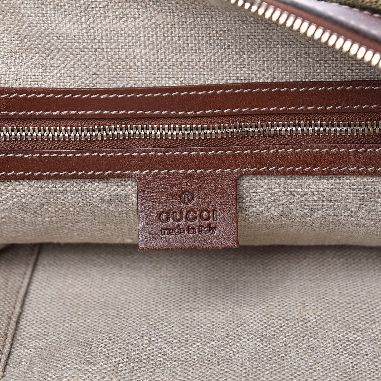 Calfskin Web Strap Hobo Brown