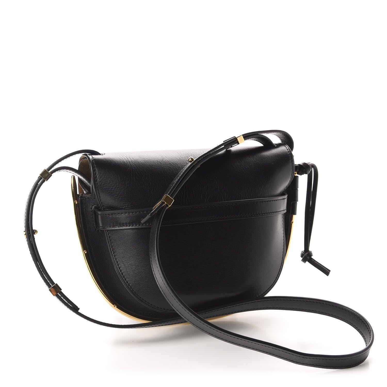 Loewe Calfskin Small Metal Gate Crossbody Bag Black 3 of 10