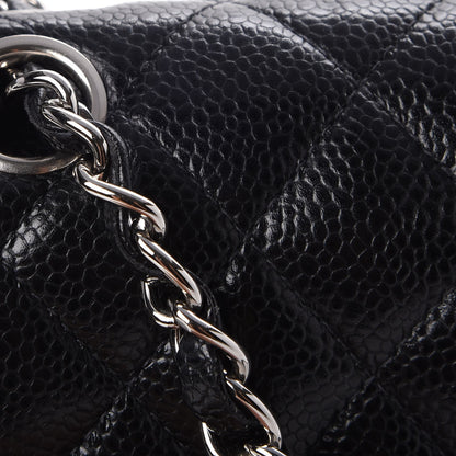 Chanel Caviar Quilted Medium Double Flap Black 9 of 13