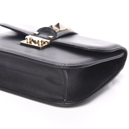 Valentino Garavani Vitello Small Glam Lock Rockstud Flap Black 7 of 8