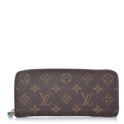 Louis Vuitton Monogram Clemence Wallet Turquoise 1 of 8