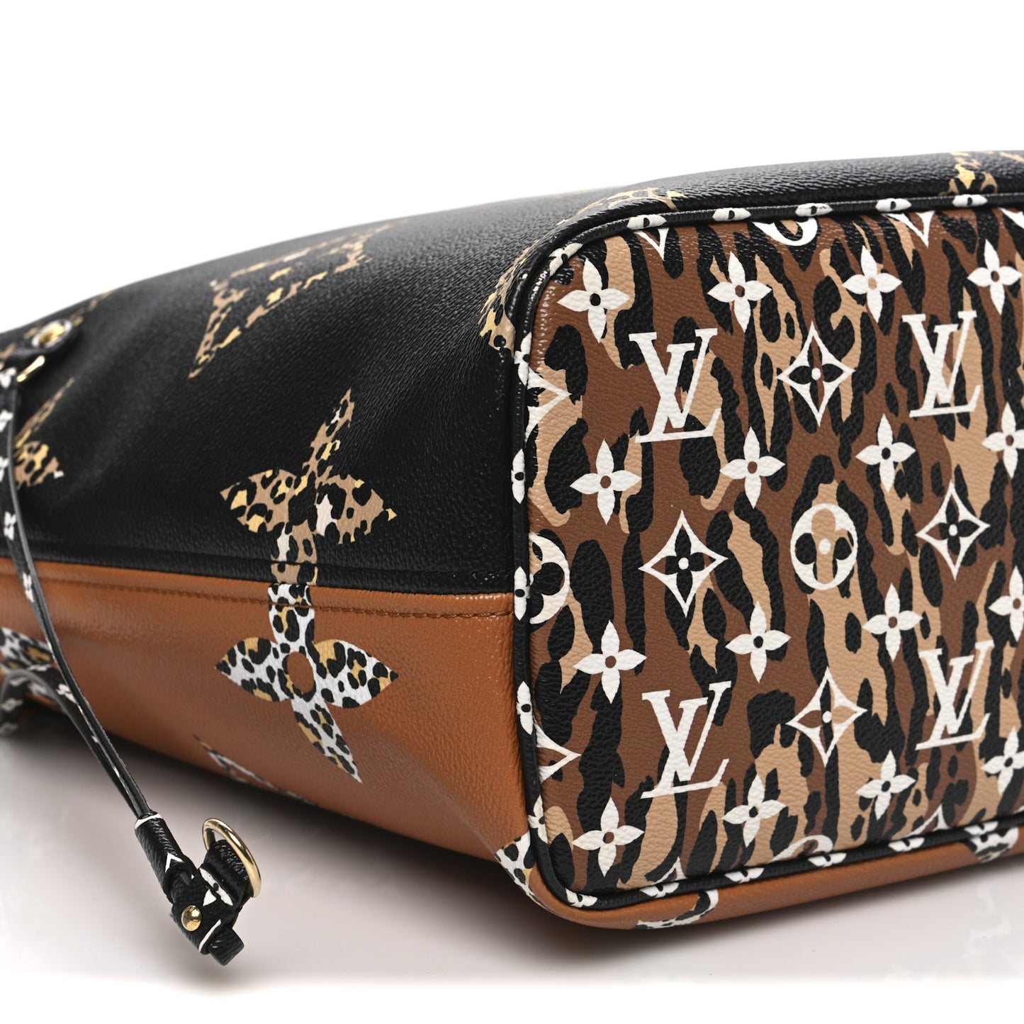 Monogram Giant Jungle Neverfull MM Black