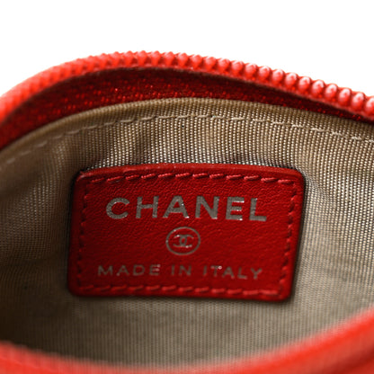 Chanel Caviar Timeless CC Coin Purse Case Red 6 of 10