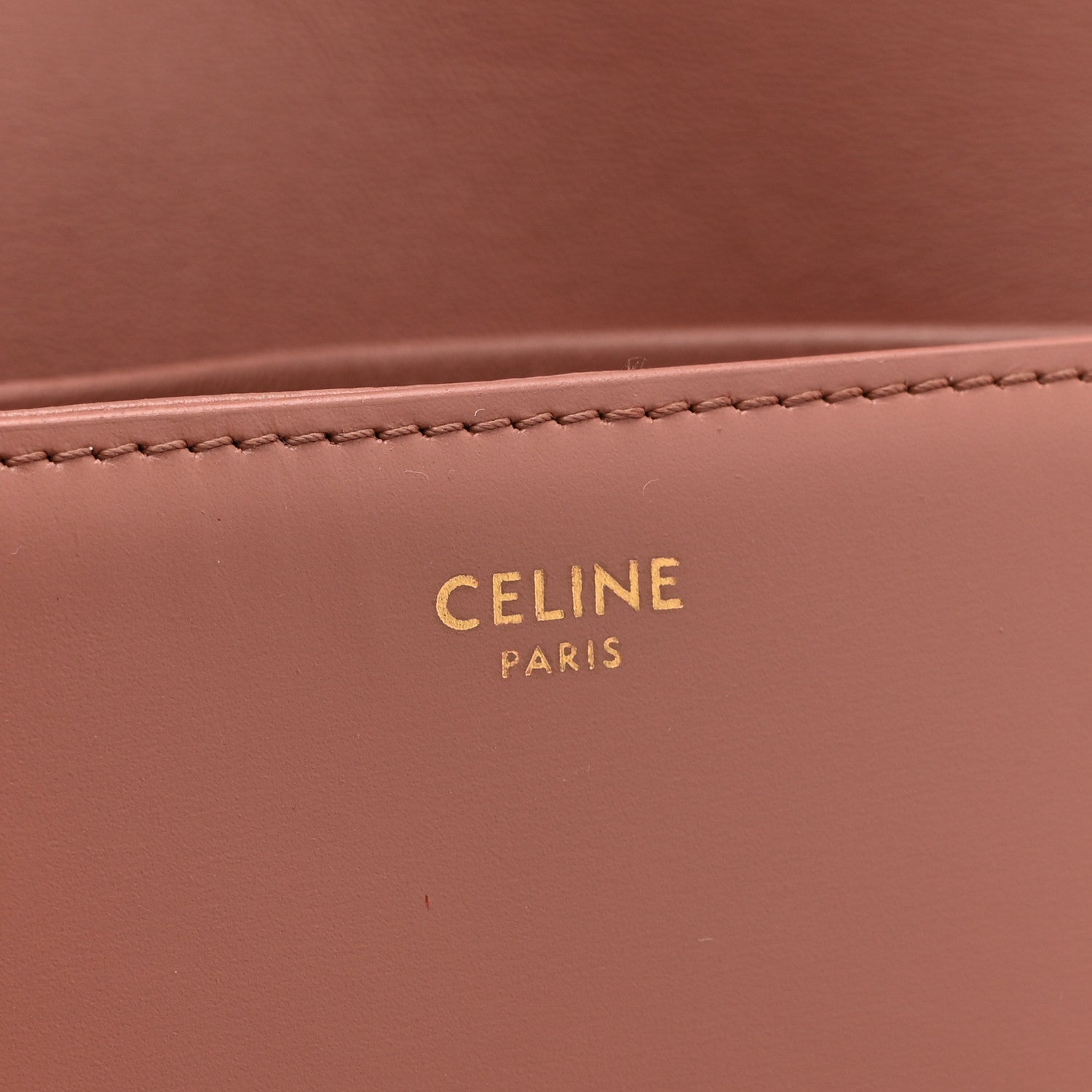 Celine Shiny Calfskin Teen Triomphe Pink 6 of 11
