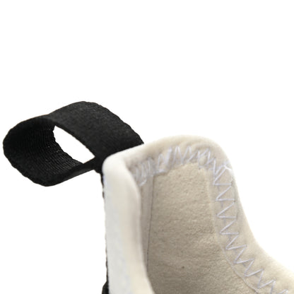 Chanel Velvet Calfskin Mixed Fibers CC Sneakers 37 Ivory Black 8 of 9