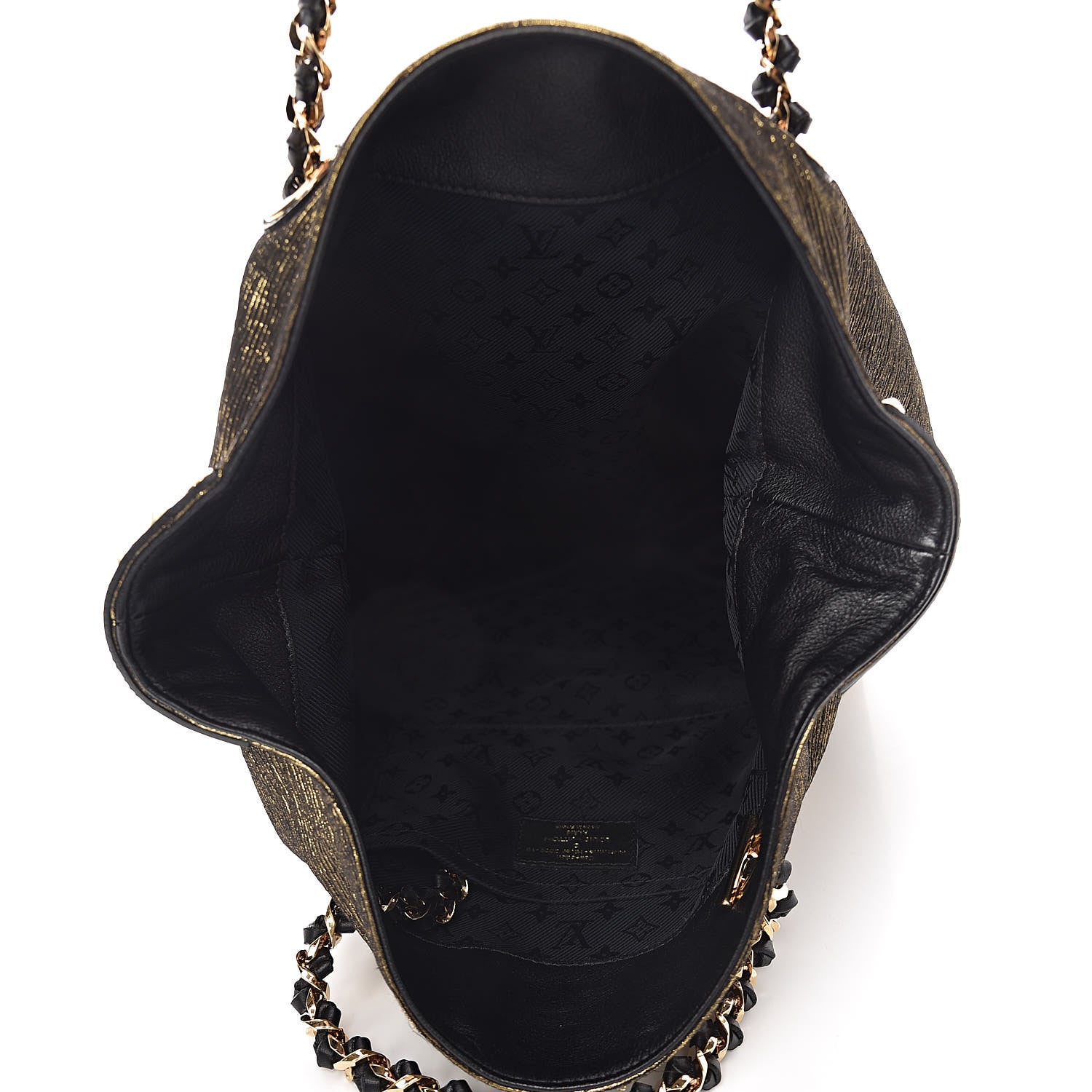 Louis Vuitton Metallic Jacquard Double Jeu Tote Gold 5 of 10