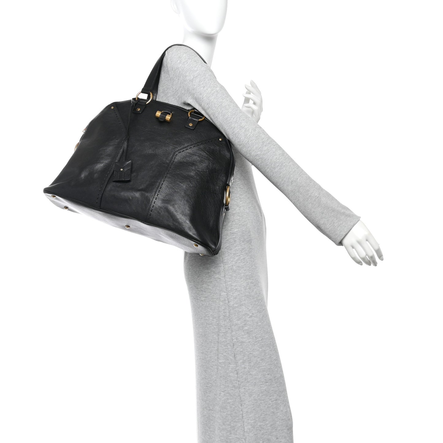 Calfskin Oversized Muse Black