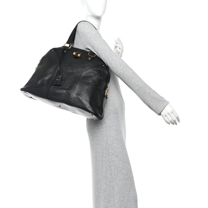 Saint Laurent Calfskin Oversized Muse Black 2 of 10