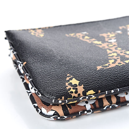 Louis Vuitton Monogram Giant Jungle Pochette Double Zip Black 8 of 9