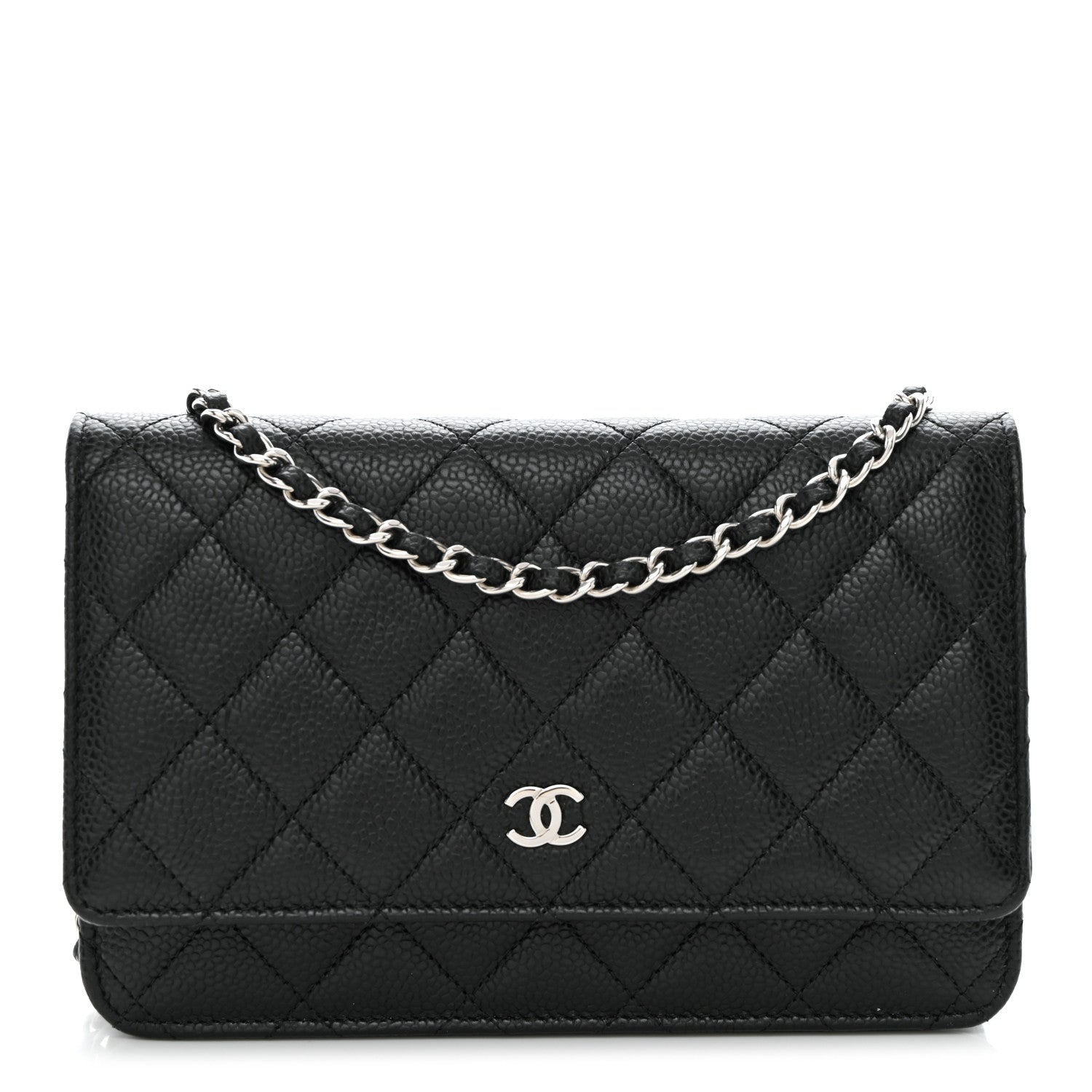 Chanel Caviar Quilted Wallet on Chain WOC Black 1 of 11
