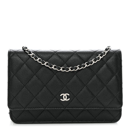 Chanel Caviar Quilted Wallet on Chain WOC Black 1 of 11