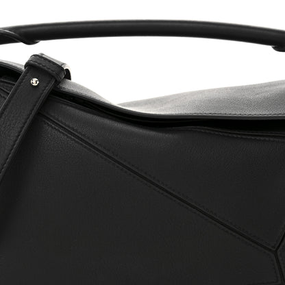 Loewe Calfskin Small Puzzle Bag Black 7 of 14
