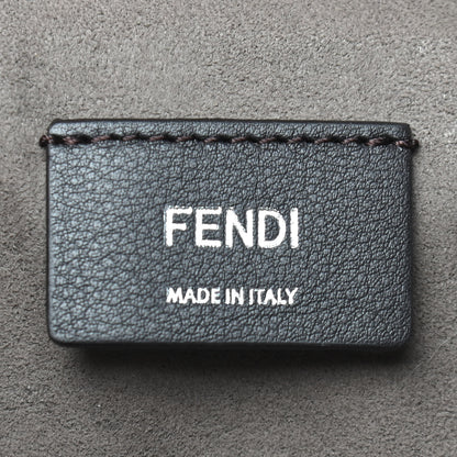 Fendi Vitello Century Pearl Bi-Color Scalloped Back to School Backpack Cuoio Camelia 5 of 9