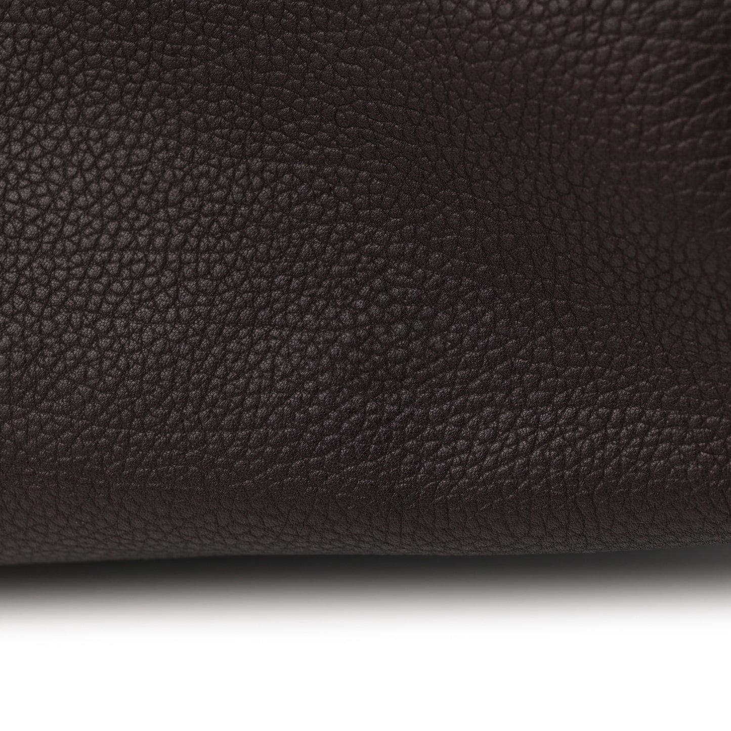 Grained Saddle Calfskin Henri Bag Brunette