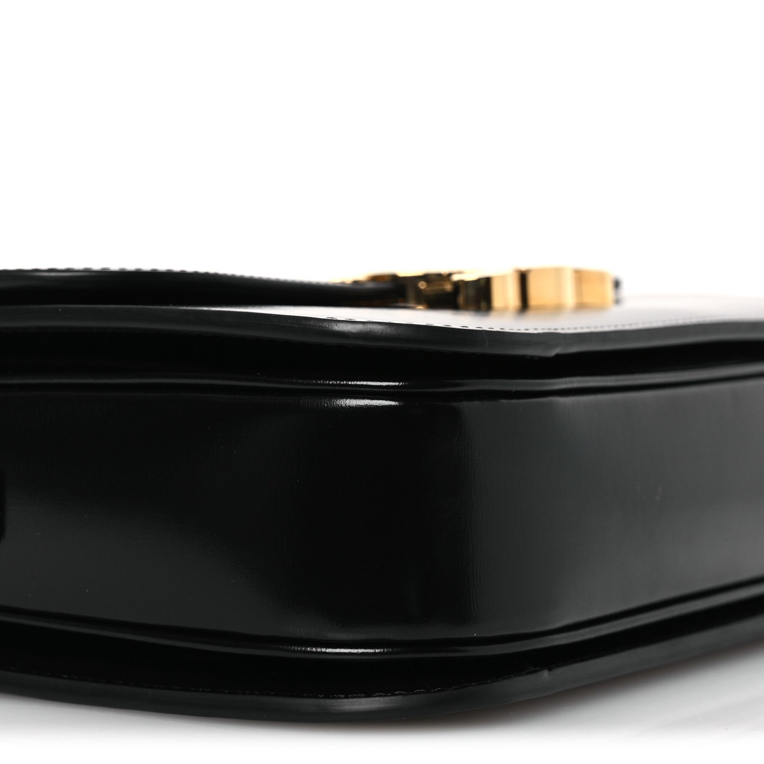 Celine Shiny Calfskin Medium Triomphe Black 1850065 – FASHIONPHILE