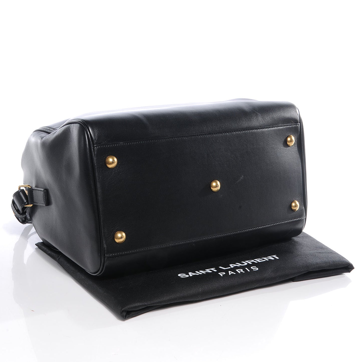 Leather Classic Duffle 6 Bag Black